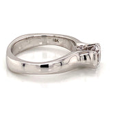 18K White Gold Modern/Clean Engagement Ring